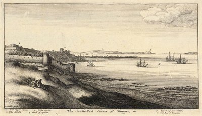 S.E. Corner of Tangier. State 2 by Wenceslaus Hollar